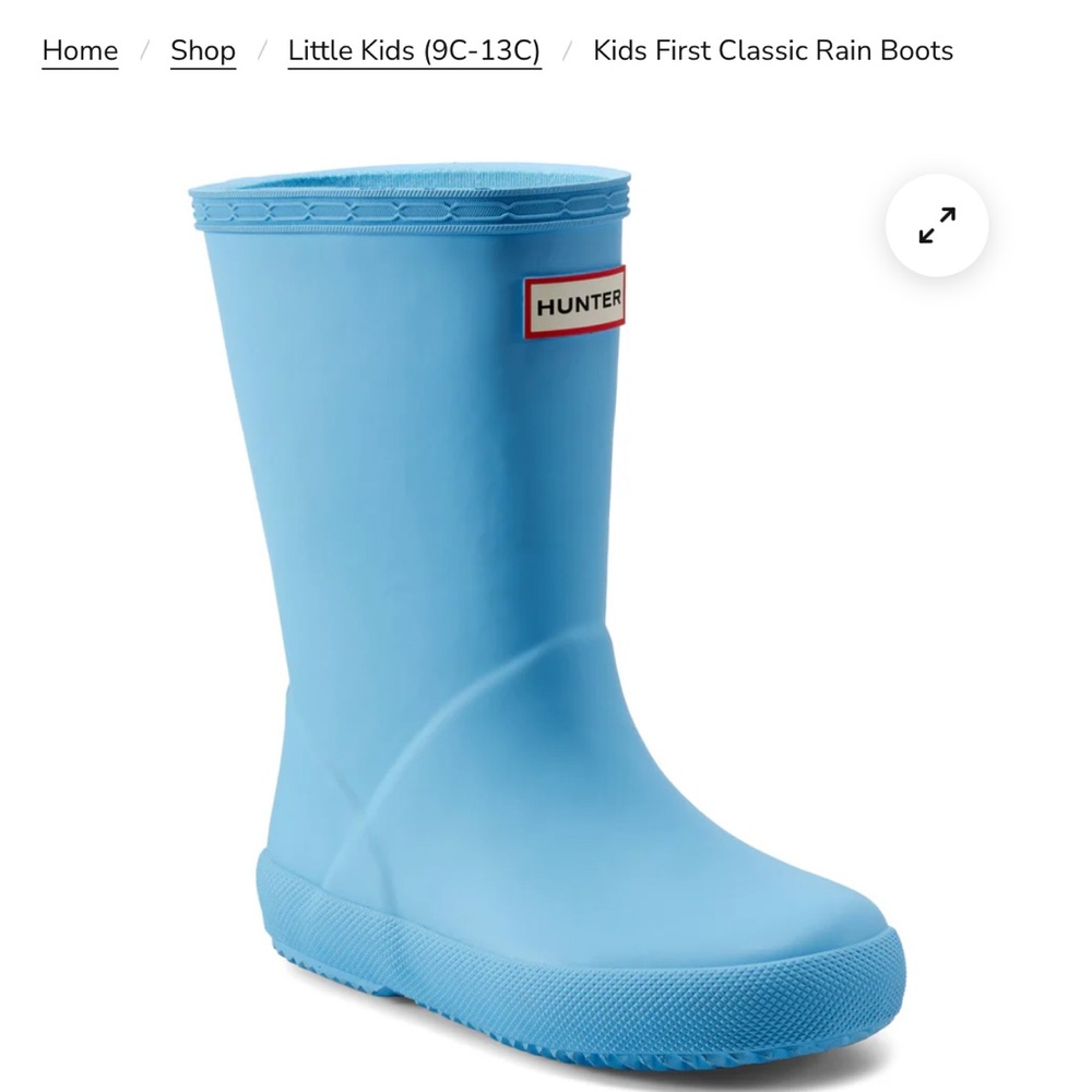 Hunter Little Kids Sky Blue Boots